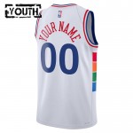 Maillot NBA Philadelphia 76ers Personnalisable Nike 2024-25 City Edition Blanc Swingman - Enfant
